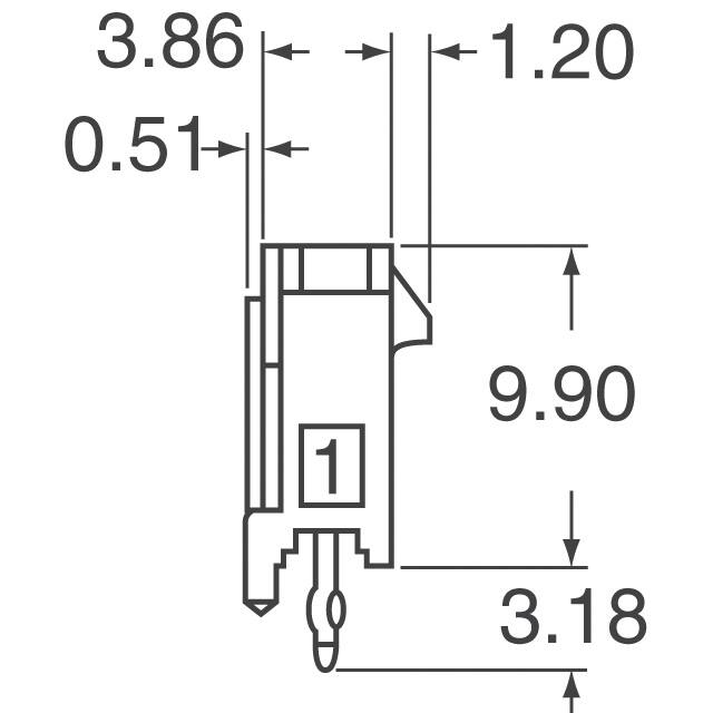 436500716 Molex  Embases à broches mâles